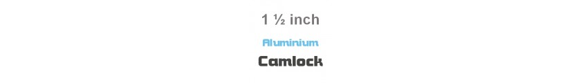 Aluminium Camlock 1 1/2 inch Fittings